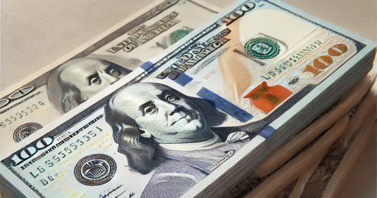 US dollar Egyptian pound banknotes currency exchange